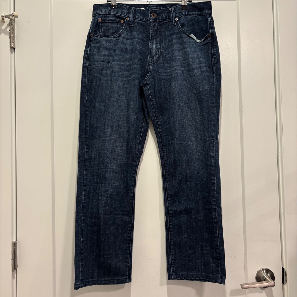 Lucky Brand 221 Original Straight Dark Wash Denim Jeans Mens 32x30